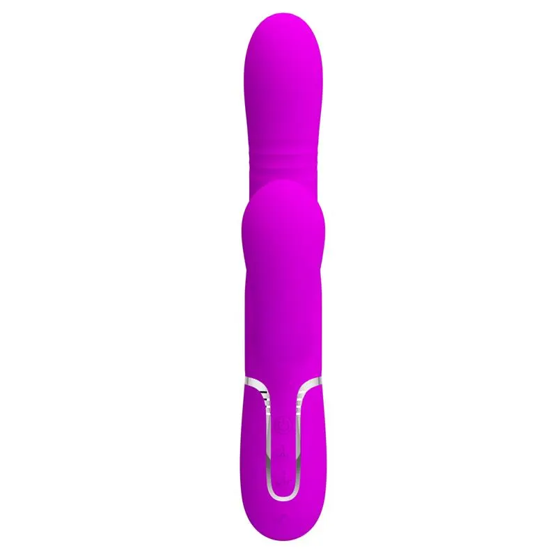 Mariana Vibrador 4en1 Silicona Fucsia · PRETTYLOVE · Vibradores — Foto 3