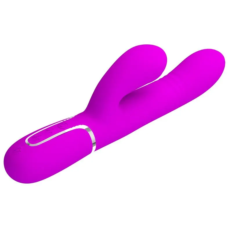 Mariana Vibrador 4en1 Silicona Fucsia · PRETTYLOVE · Vibradores — Foto 5