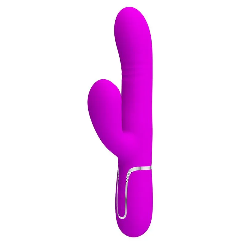 Mariana Vibrador 4en1 Silicona Fucsia · PRETTYLOVE · Vibradores