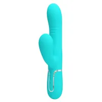 Mariana Vibrador 4 en 1 Silicona Turquesa · PRETTYLOVE · Vibradores