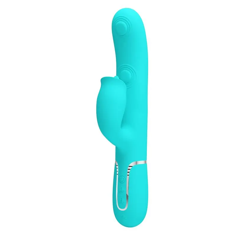 Gigi Vibrador con Licking y Thumping Turquesa · PRETTYLOVE · Vibradores — Foto 2