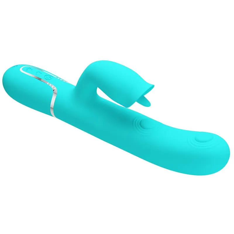 Gigi Vibrador con Licking y Thumping Turquesa · PRETTYLOVE · Vibradores — Foto 4