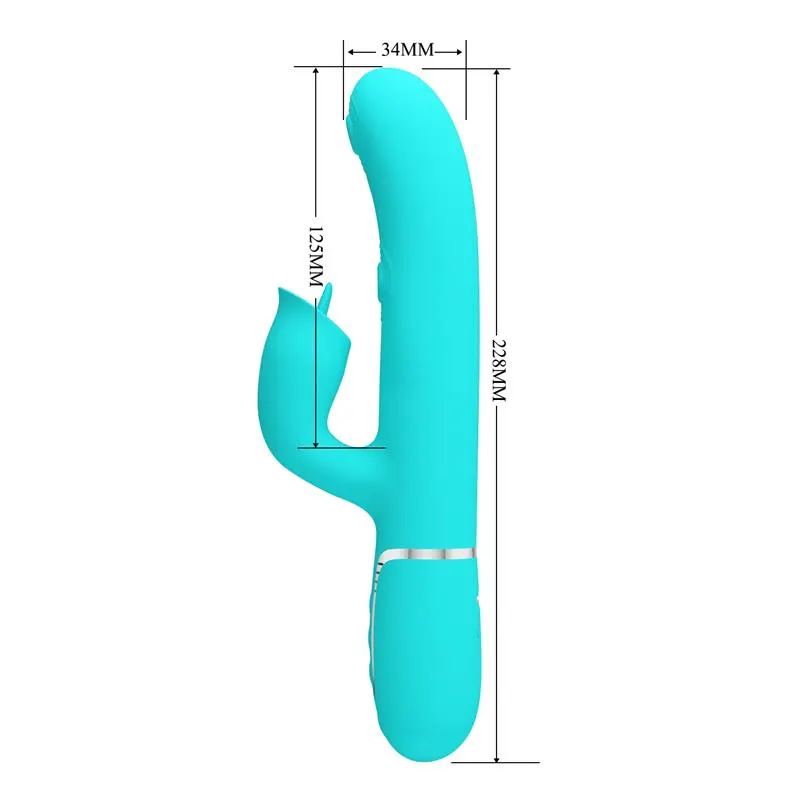 Gigi Vibrador con Licking y Thumping Turquesa · PRETTYLOVE · Vibradores — Foto 8