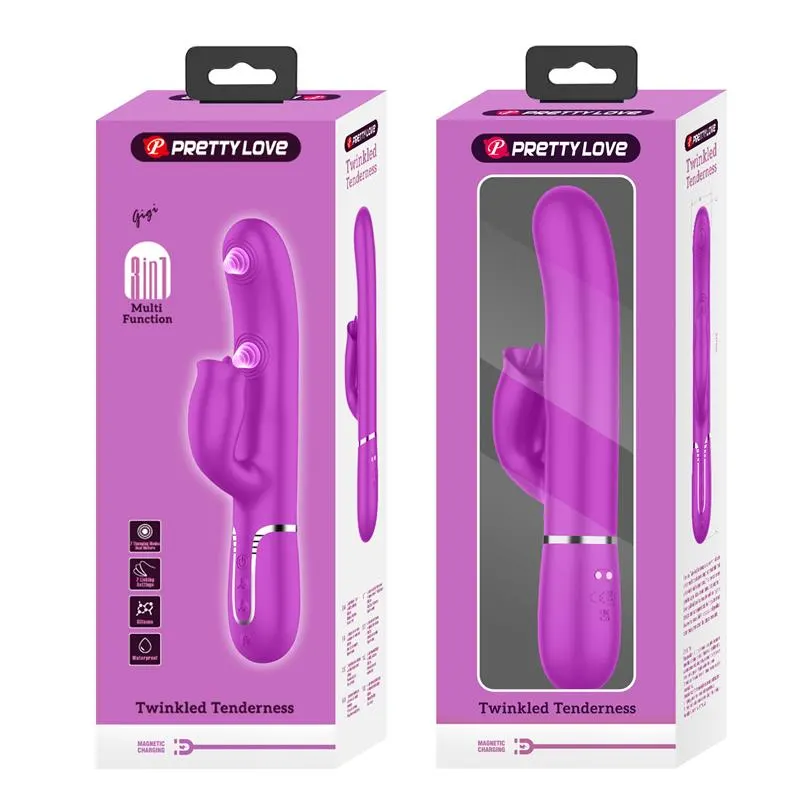 Gigi Vibrador con Licking y Thumping Fucsia · PRETTYLOVE · Vibradores — Foto 11