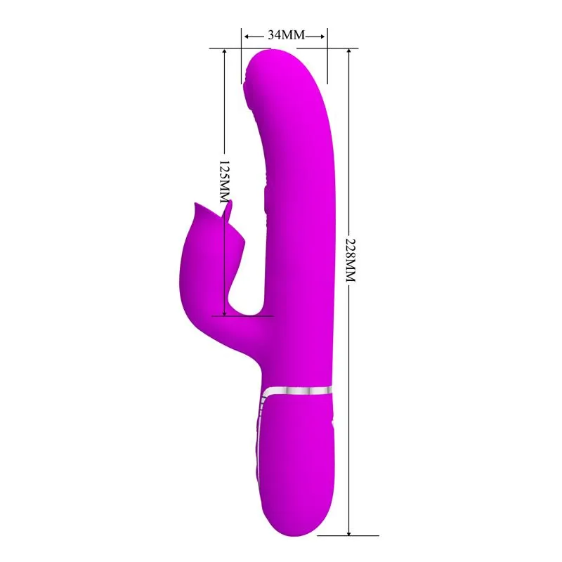 Gigi Vibrador con Licking y Thumping Fucsia · PRETTYLOVE · Vibradores — Foto 8