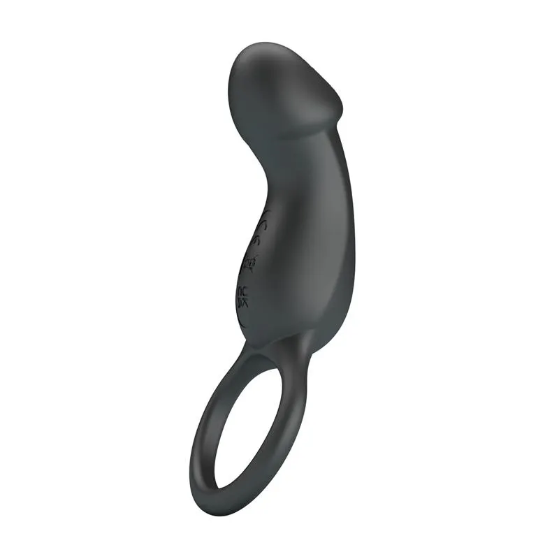 Trae Anillo Vibrador  Silicona USB Negro · PRETTYLOVE · Anillos para el Pene