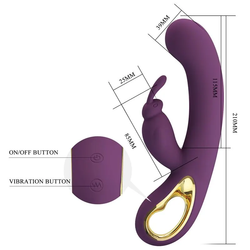 Liam Vibrador Punto G Silicona  con APP Morado · PRETTYLOVE · Vibradores — Foto 7