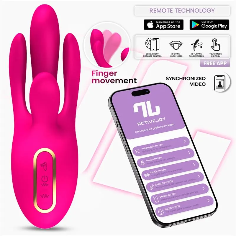Derek Vibrador con Movimiento Finger 3 Motores y APP · INTOYOU APP SERIES · Vibradores