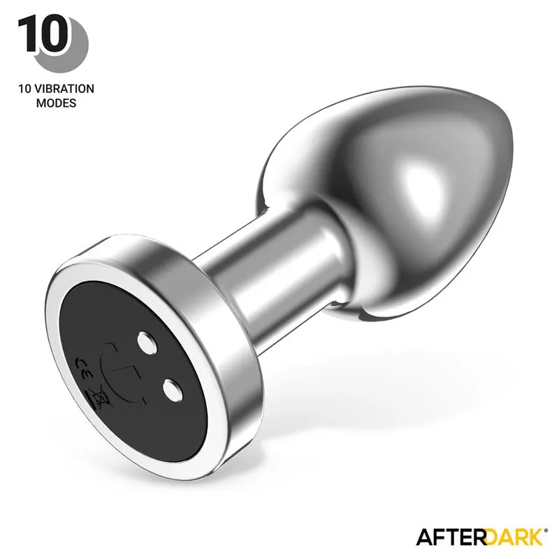 Dimpor Plug Anal Cromado con Vibración USB Magnético Talla L · AFTERDARK · Anal — photo 4