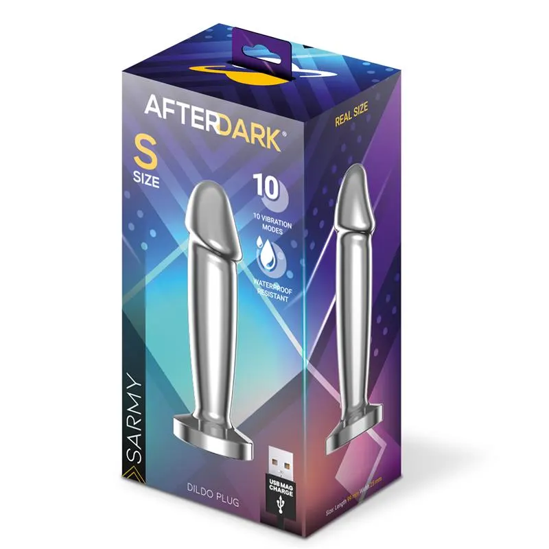 Sarmy Plug Anal Cromado con Vibración USB Magnético Talla S · AFTERDARK · Anal — photo 11
