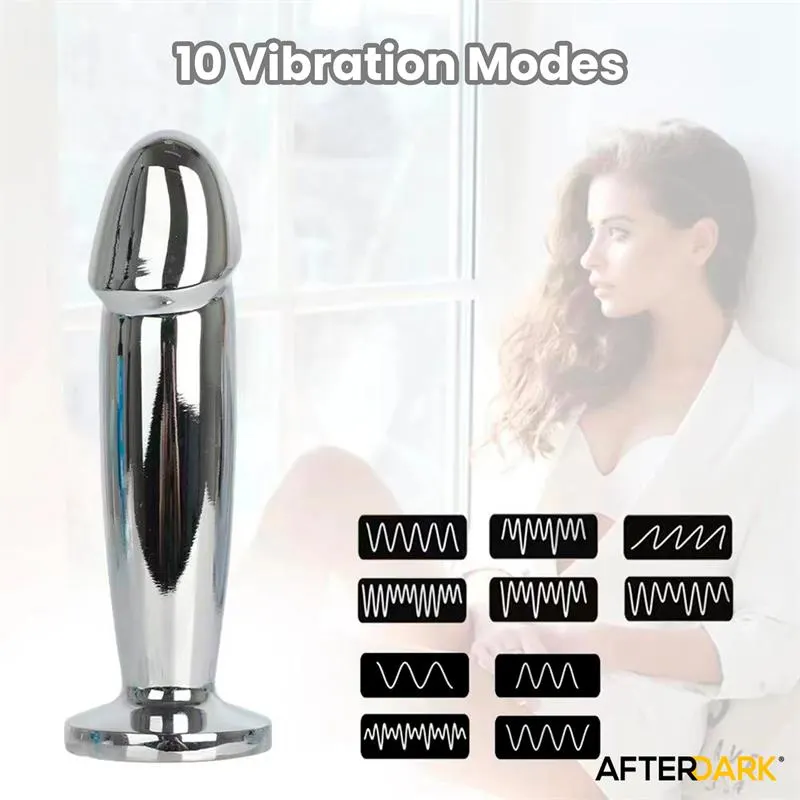 Sarmy Plug Anal Cromado con Vibración USB Magnético Talla S · AFTERDARK · Anal — photo 9