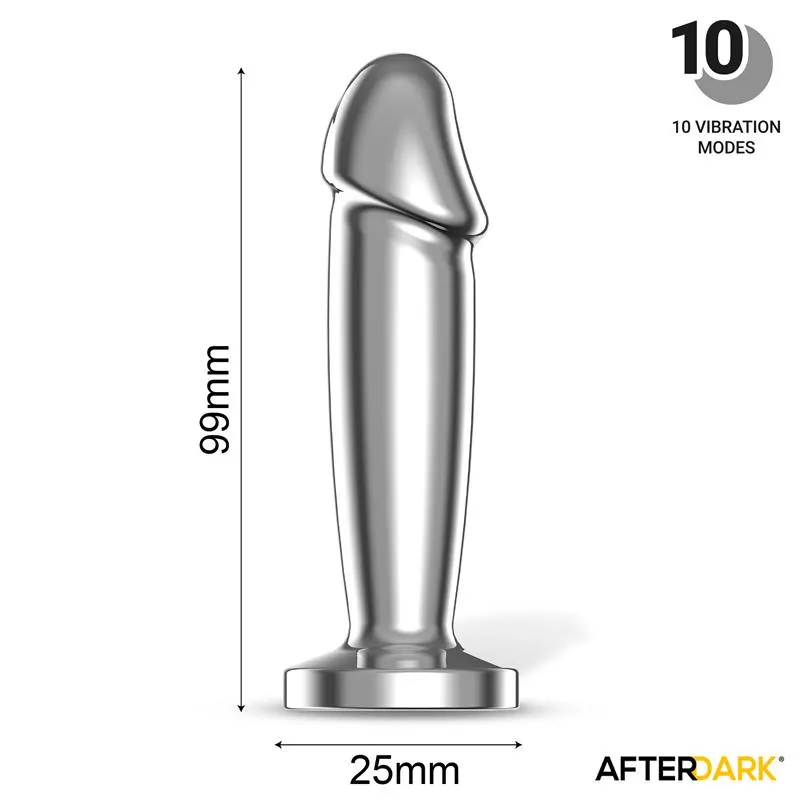 Sarmy Plug Anal Cromado con Vibración USB Magnético Talla S · AFTERDARK · Anal — photo 10