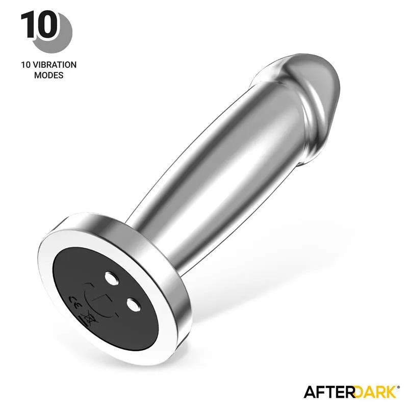 Sarmy Plug Anal Cromado con Vibración USB Magnético Talla M · AFTERDARK · Anal — photo 2