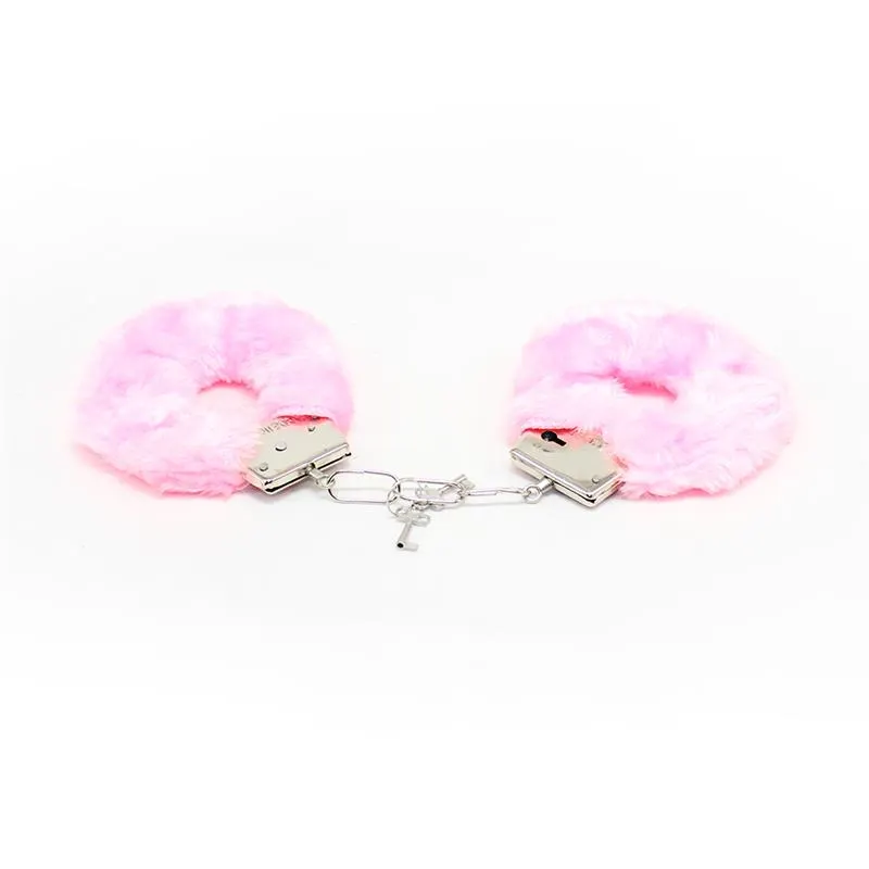 Esposas de Metal para Muñecas con Pelo Rosa · INTOYOU BDSM LINE · Esposas y Ataduras — photo 3