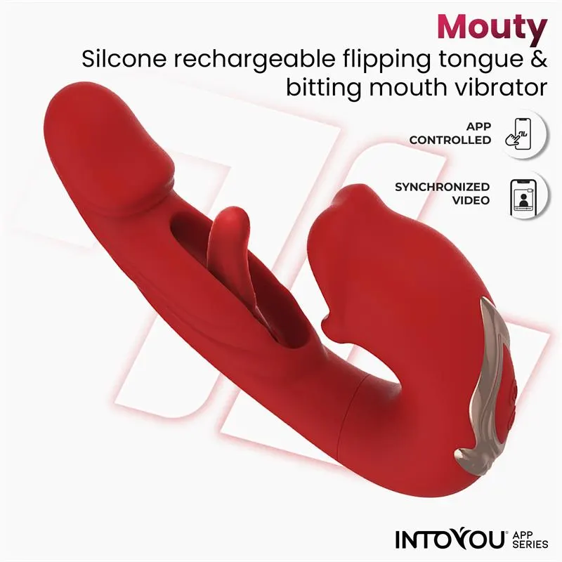 Mouty Vibrador Función Mordisqueo y Flipping con App · INTOYOU APP SERIES · Vibradores — foto 3