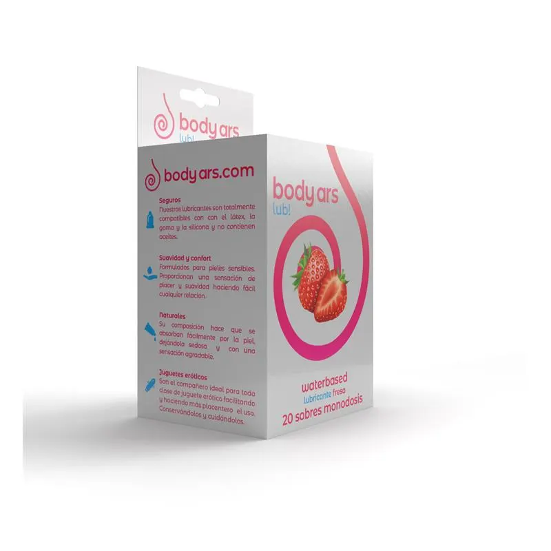 Monodosis Gel Lubricante Base Agua Fresa Ácida 20 x 4 ml · BODY ARS · Lubricantes — photo 3