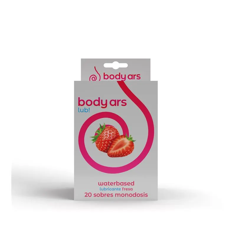 Monodosis Gel Lubricante Base Agua Fresa Ácida 20 x 4 ml · BODY ARS · Lubricantes