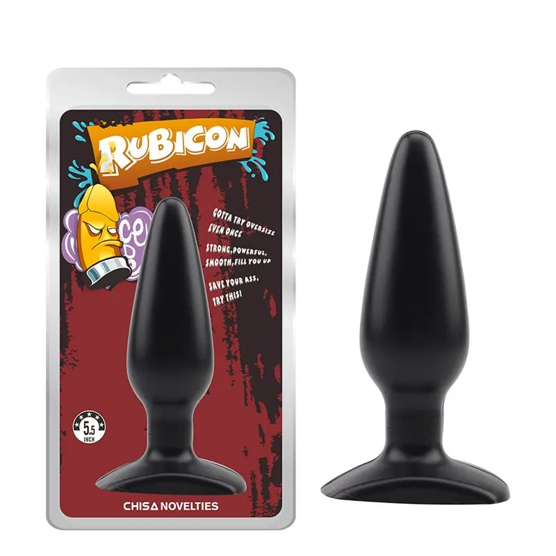 Plug Anal Rubicon 13.5 x 4.5 cm Negro · CHISA · Anal