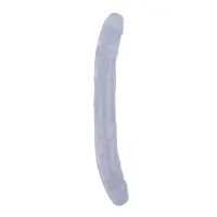 Dildo Doble Hi-Rubber 12.8 Transparente · CHISA · Dildos