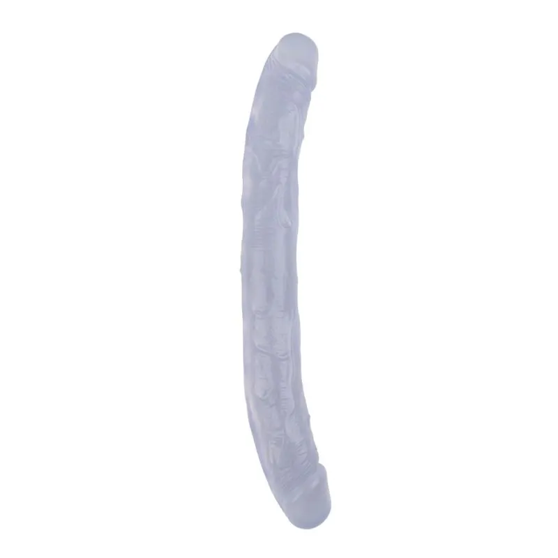 Dildo Doble Hi-Rubber 12.8 Transparente · CHISA · Dildos