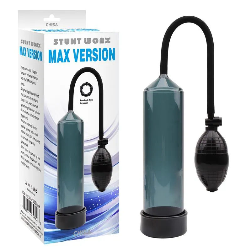 Bomba de Succion para el Pene MAX Version Negro · CHISA · Potenciadores y Retardantes