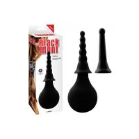 Set Ducha Anal y Funda 15 cm Negro · CHISA · Cuidado Íntimo y Masaje