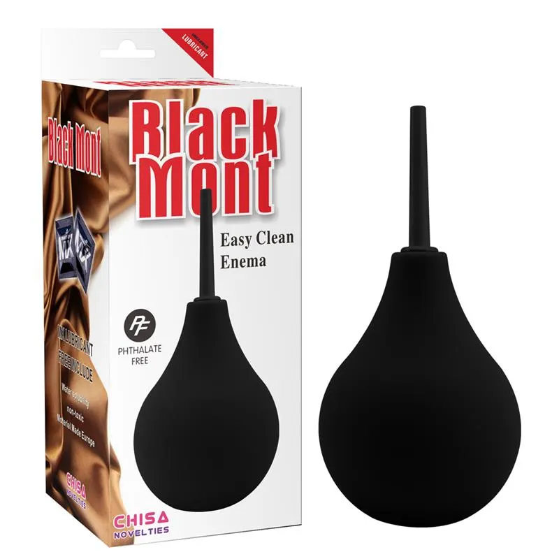Ducha Anal Easy Clean 17 cm Negro · CHISA · Cuidado Íntimo y Masaje