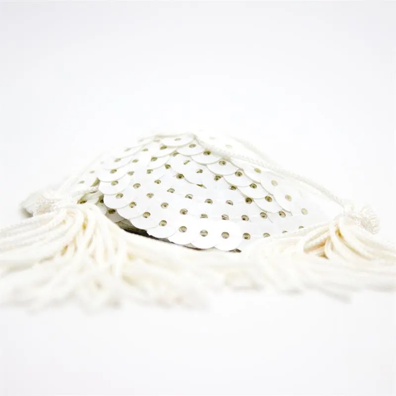 Pezoneras con Lentejuelas y Borla Blanco · LATETOBED BDSM LINE · Pinzas y Pezoneras — photo 4