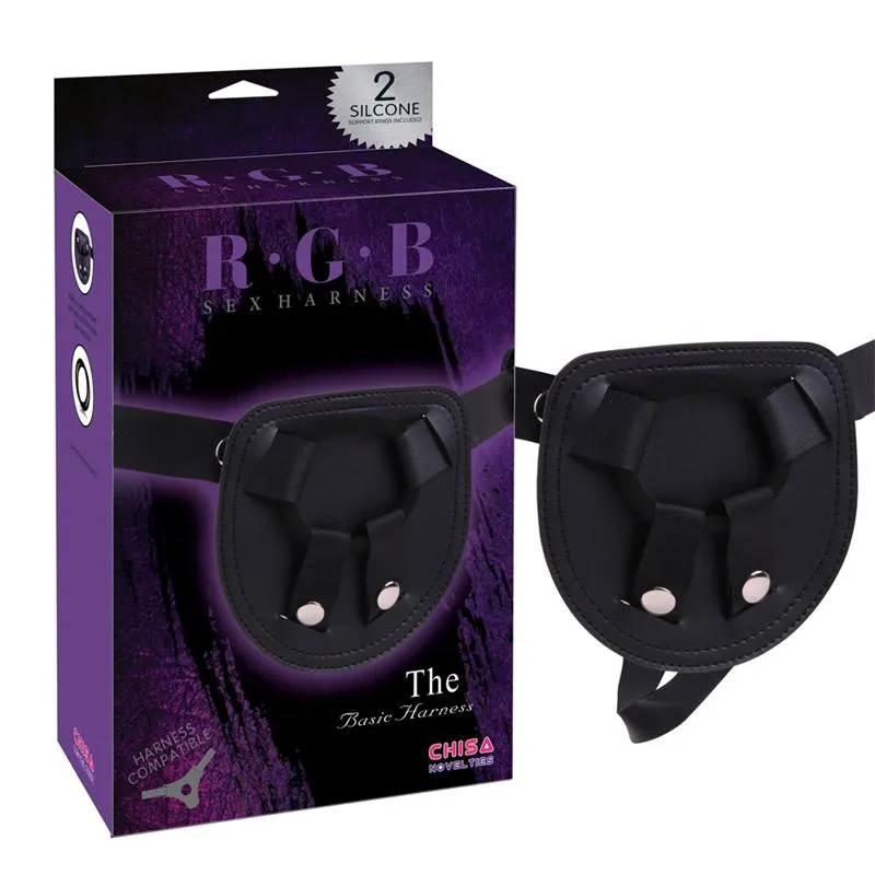 Arnés The Basic Silicona Negro · CHISA · Anillos para el Pene