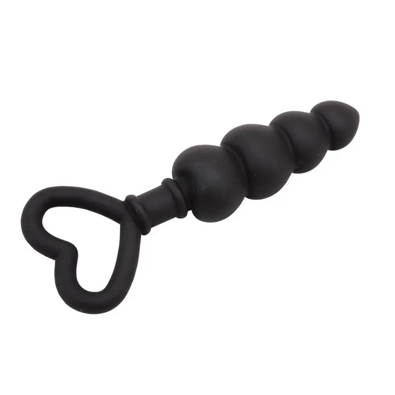 Mini Cadena Anal 15.6 x 3.4 cm Silicona Negro · CHISA · Anal — photo 2