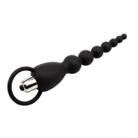 Cadena Anal Elite Power 19.5 cm Silicona Negro · CHISA · Anal