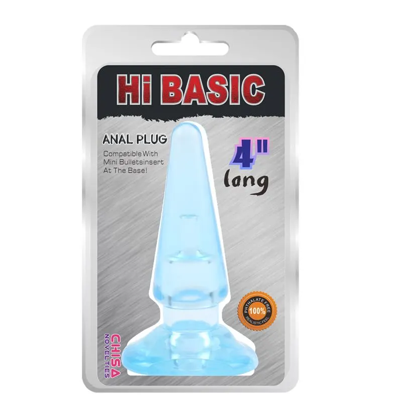 Plug Anal SASSY Azul 10,4 x 3,2cm · CHISA · Anal — photo 2