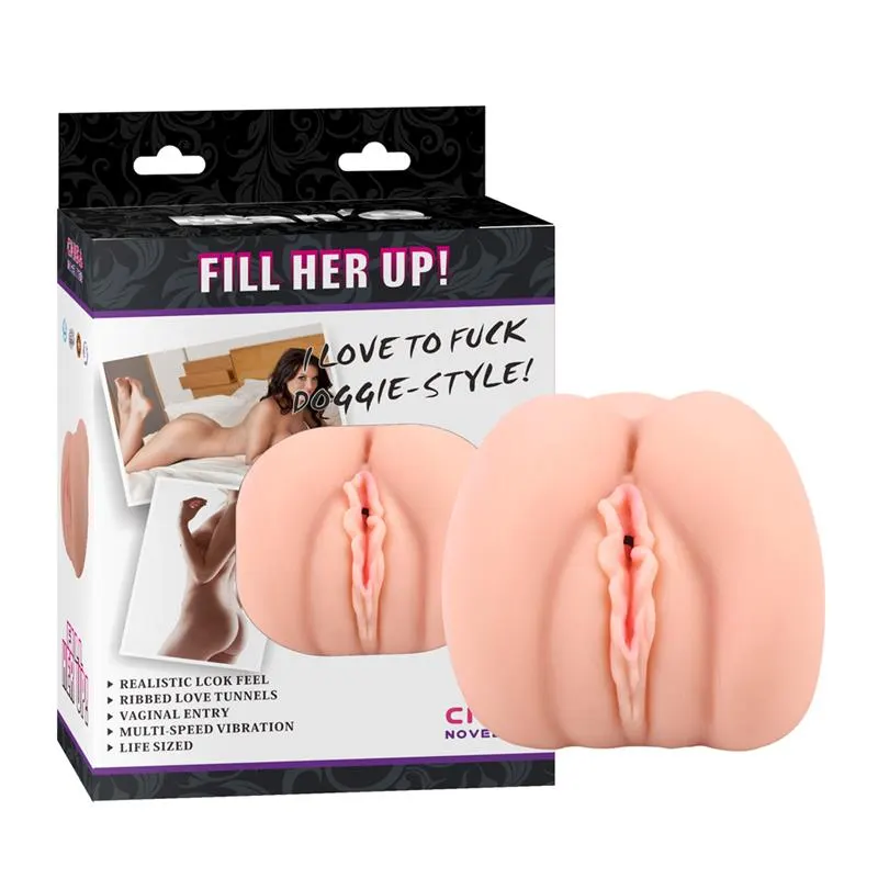 Masturbador Fill Her Up T-Skin 17.7 cm Natural · CHISA · Masturbadores Él — Foto 2
