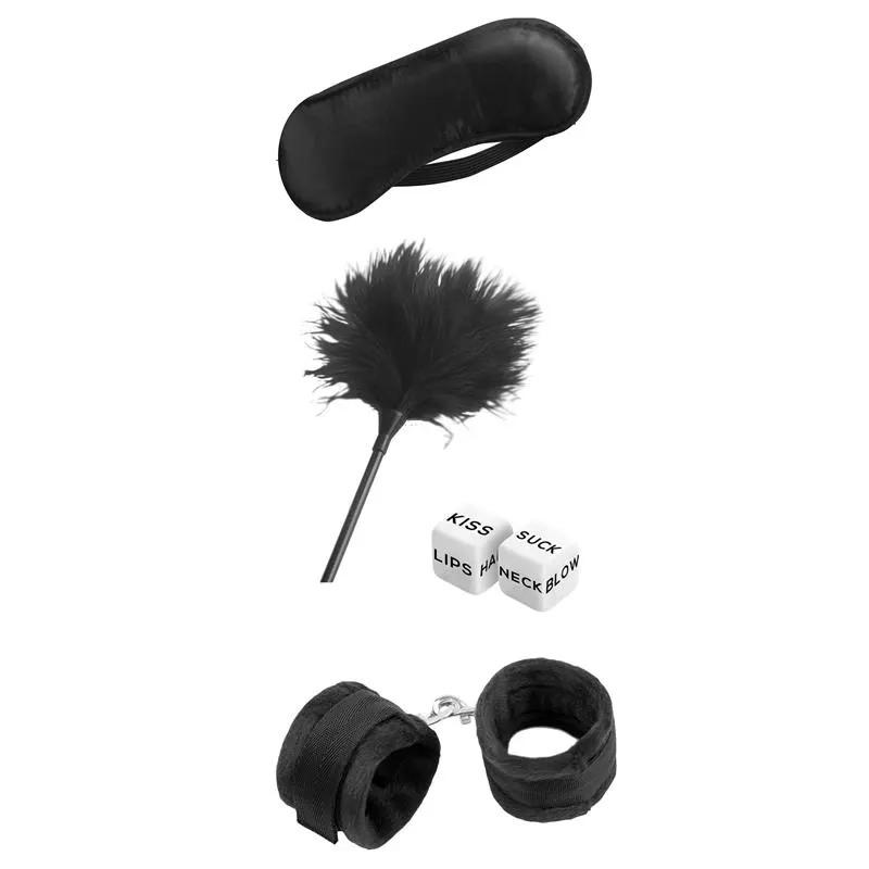 Set de Bondage para Principiantes Starters 4 Piezas Negro · INTOYOU BDSM LINE · Accesorios BDSM y Fetish — photo 4