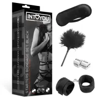 Set de Bondage para Principiantes Starters 4 Piezas Negro · INTOYOU BDSM LINE · Accesorios BDSM y Fetish