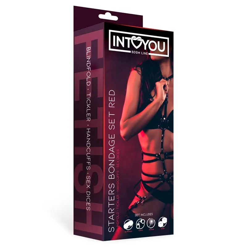 Set de Bondage para Principiantes Starters 4 Piezas Rojo · INTOYOU BDSM LINE · Accesorios BDSM y Fetish — photo 2