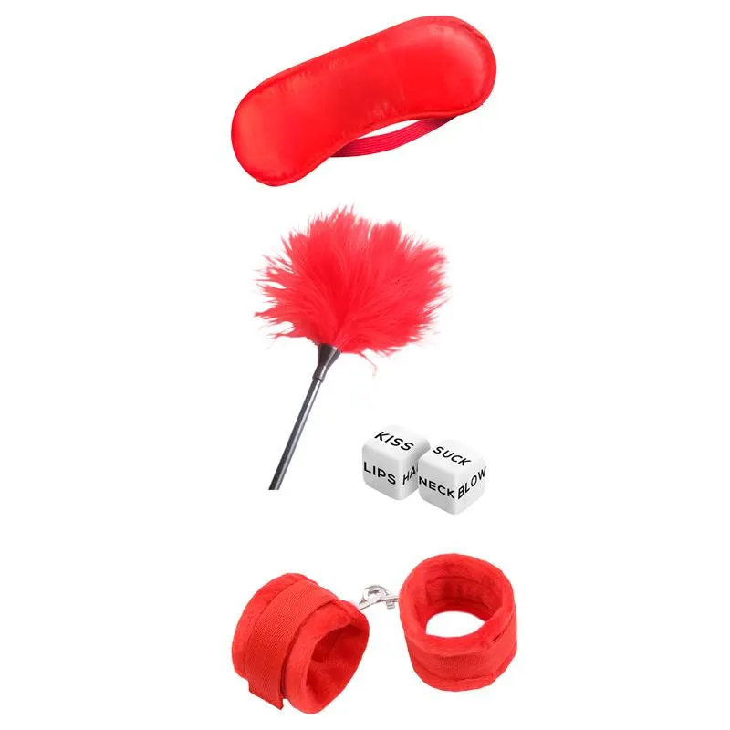 Set de Bondage para Principiantes Starters 4 Piezas Rojo · INTOYOU BDSM LINE · Accesorios BDSM y Fetish — photo 4