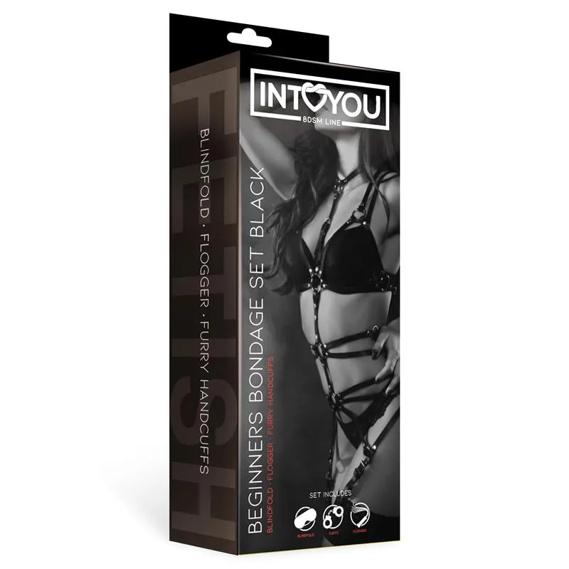 Set de Bondage para Principiantes Beginners 3 Piezas Negro · INTOYOU BDSM LINE · Accesorios BDSM y Fetish — Foto 2