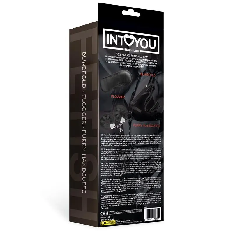 Set de Bondage para Principiantes Beginners 3 Piezas Negro · INTOYOU BDSM LINE · Accesorios BDSM y Fetish — Foto 3