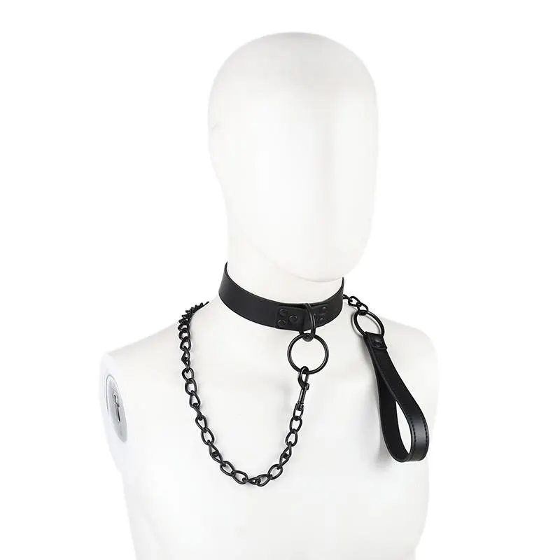 Collar con Correa Negro · LATETOBED BDSM LINE · Accesorios BDSM y Fetish — photo 2