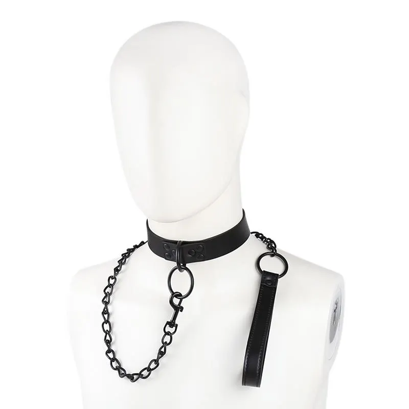 Collar con Correa Negro · LATETOBED BDSM LINE · Accesorios BDSM y Fetish — photo 3