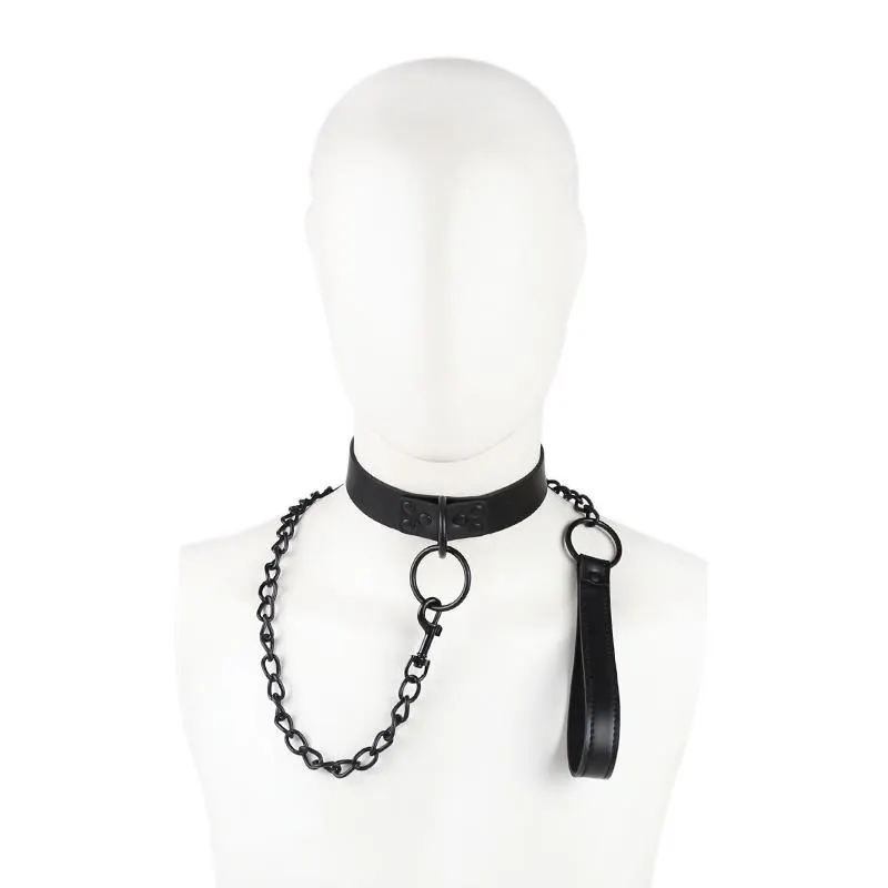 Collar con Correa Negro · LATETOBED BDSM LINE · Accesorios BDSM y Fetish