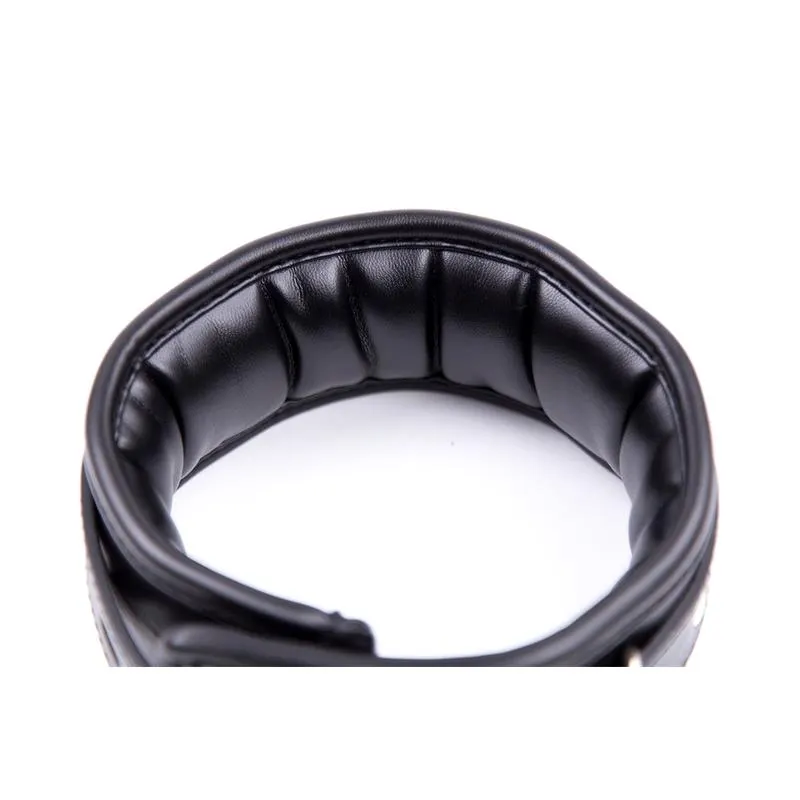 Collar con Correa de Metal e Interior Acolchado Negro · LATETOBED BDSM LINE · Accesorios BDSM y Fetish — foto 8