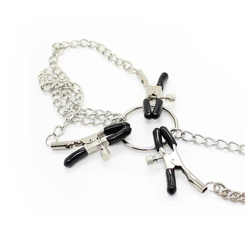 Pinzas para Pezones y Clítoris con Cadena Metal · LATETOBED BDSM LINE · Pinzas y Pezoneras — photo 3