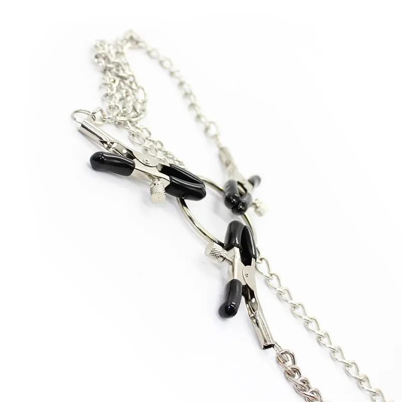 Pinzas para Pezones y Clítoris con Cadena Metal · LATETOBED BDSM LINE · Pinzas y Pezoneras — photo 4