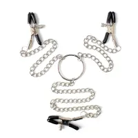 Pinzas para Pezones y Clítoris con Cadena Metal · LATETOBED BDSM LINE · Pinzas y Pezoneras
