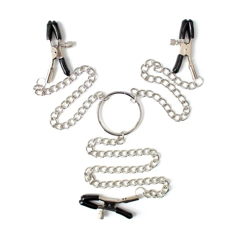 Pinzas para Pezones y Clítoris con Cadena Metal · LATETOBED BDSM LINE · Pinzas y Pezoneras