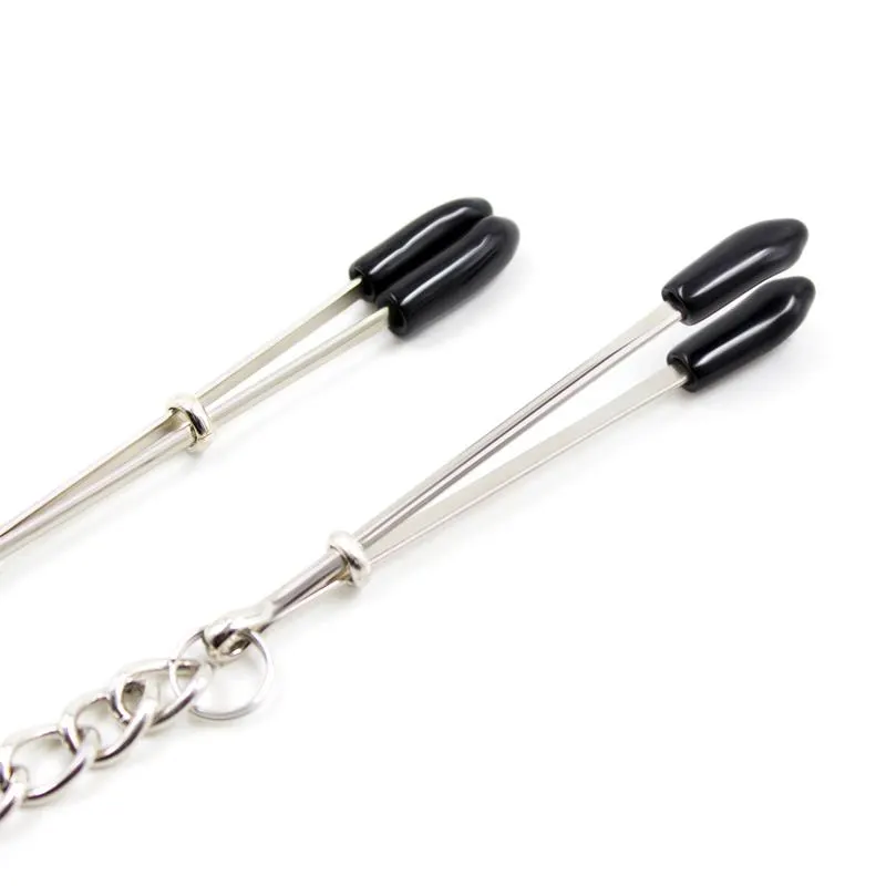 Pinzas para Pezones con Cadena Metal · LATETOBED BDSM LINE · Pinzas y Pezoneras — Foto 3