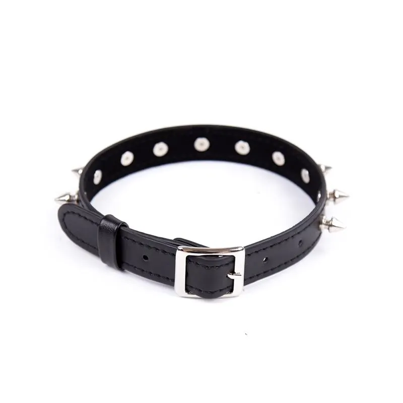 Collar con Pinchos Ajustable 43 cm Negro · LATETOBED BDSM LINE · Accesorios BDSM y Fetish — Foto 2