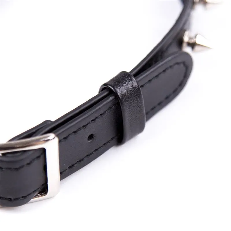 Collar con Pinchos Ajustable 43 cm Negro · LATETOBED BDSM LINE · Accesorios BDSM y Fetish — Foto 3